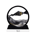 thumbnail image 3 of Sand Art Picture Hourglass Decor, Plastic Dynamic Sandscape Ornament for Home, Office Desk, Wine Cabinet, Elegant Home Display for Stress Relief, 3 of 7