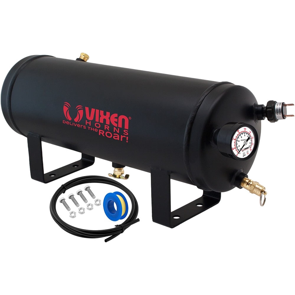 Vixen Horns 1.5 Gallon (6 Liter) 6 Ports Train/Air Horn Tank System/Kit