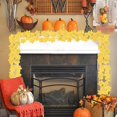 thumbnail image 2 of Leodye 1 Pack Fall Garland Outdoor 78.76in Maple Leaves Fall Leaf Garlands for Autumn Fireplace Party Decor Thanksgiving Door Decorations, 2 of 6