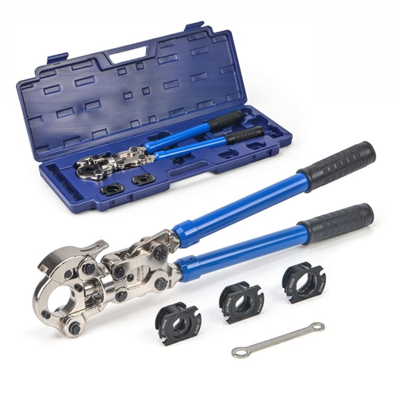 iCrimp Copper Tube fittings Crimping tool with 1/2,3/4 and 1-inch Jaw for ProPress copper fitting IWISS-1632AF