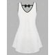 thumbnail image 3 of Tank Top con Falda con Lazo de Talla Extra con Estampado de Flores Rosegal  Camisetas sin mangas de talla grande, 3 of 5