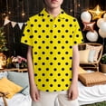 thumbnail image 2 of SGMVNU Boys Casual T Shirts Boys Tops Size 5 Short Sleeve Buttons Tee Tops Soft Comfy Dressy Blouse Kids Summer Clothes with Chest Pocket(Size 9-10 Years,Yellow), 2 of 4