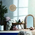 thumbnail image 7 of 10inch Wood Flower Wall Decor Wooden Wall Art Grid Sacred Geometry Laser Cut Wall Sculpture Hanging Decor Spiritual Symbol Round for Home Office Studio Decoration, 7 of 7