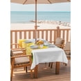 thumbnail image 2 of 60x84 Inch Outdoor Tablecloth with Umbrella Hole Zipper Rectangle Summer Lemon Rectangular Tablecloths Outside Waterproof Yellow Watercolor Pastel Country Retro Patio Table Cover for Picnic Party, 2 of 8