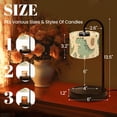 thumbnail image 2 of Candle Warmer Lamp with Timer Dimmer Dinosaur Sweet dino palm cactus Scandinavian cute print Cool Candle Lamp Warmer for Jar Candle with 4 Bulbs Gifts for Women House Warming Gifts, 2 of 8