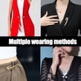 thumbnail image 4 of 5 Pcs Fashion Pearl Brooch,Sweater Shawl Clip Double Faux Pearl Brooches Waist Pants Extender Safety Pins, 4 of 7