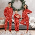thumbnail image 5 of Zukuco Matching Family Pajamas Christmas PJ's Elk Print  Jumpsuit Hoodie Jammies Sleepwear Holiday PJ's, 5 of 7