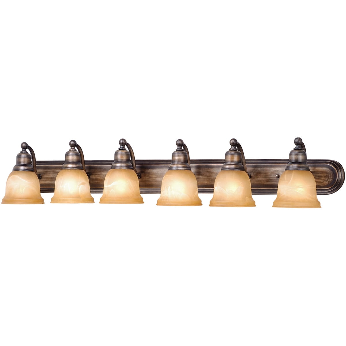 6 light oil rubbed bronze vanity light