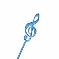 thumbnail image 1 of Maoww Stainless Steel Musical Note Dessert Spoon Coffee Stirring Milktea Tea Ice-cream Scoop Tableware, 1 of 5