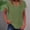 Army Green, variant on WRFWUL Women Lightweight Tops Notched V Neck Short Sleeve Rolled Cuff T Shirts Solid Color Summer Casual Tunic Blouse