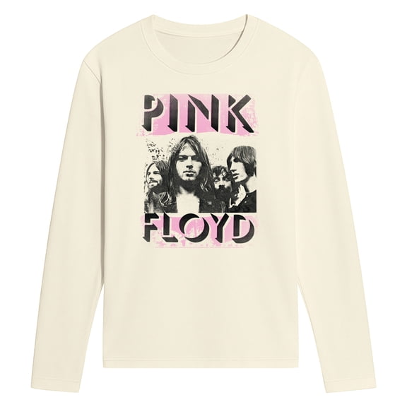 Pink Floyd - Band Pink Logo - Men's Long Sleeve Graphic T-Shirt