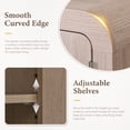 thumbnail image 5 of Aitjunz 46" W Bathroom Wall Storage Cabinet, Wood Medicine Cabinet with Doors and Adjustable Shelf, Over the Toilet Storage Cabinet for Bathroom, Laundry Room and Kitchen, Cream, 5 of 8