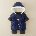 thumbnail image 2 of CAIVO Winter Thermal Baby Boys Romper Jumpsuit Warm Windproof Outdoor All Day Comfort Onesie Soft Bodysuits Long Sleeve Hood One-Pieces, 2 of 4