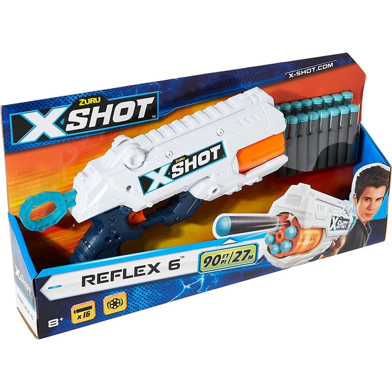 X-Shot Excel Double Reflex 6 Foam High-Perfromance Auto-Rotating