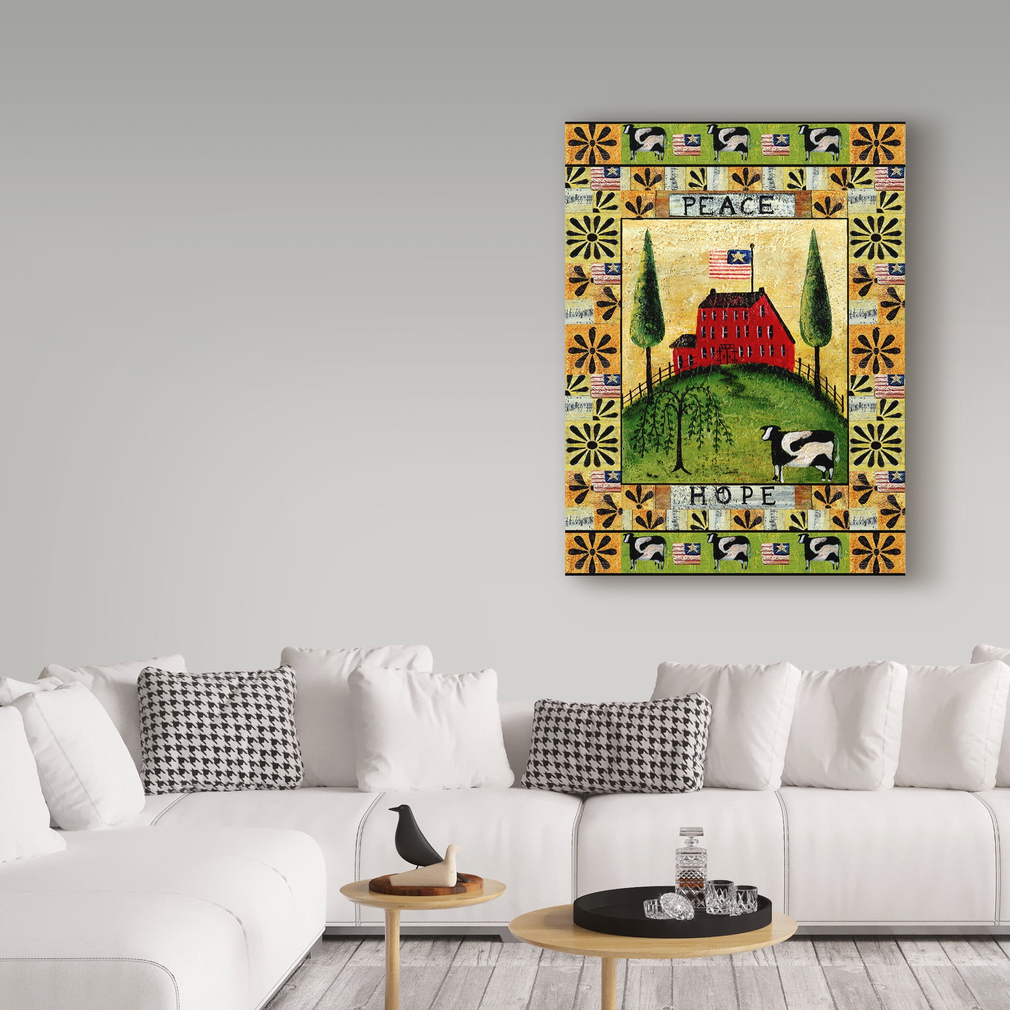 Trademark Fine Art 'American Farm Peace Hope' Canvas Art by Cheryl Bartley