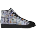 thumbnail image 4 of Aidianart Womens Dollar High Top Shoes High Top Canvas Sneakers Size 14.5, 4 of 5