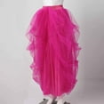 thumbnail image 6 of Women Dresses Hot Pink Tutu Skirts for Women High Low Tulle Midi Skirt Fluffy Skirt Shiny Skirt, 6 of 8