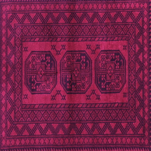 Ahgly Company Indoor Square Southwestern Pink Country Area Rugs, 3' Square