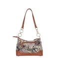 thumbnail image 6 of Ladies’ Geometric Tapestry Shoulder Bag | Tote Bag with Vegan Leather Handle & Sling Satchel, 6 of 10