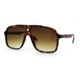 thumbnail image 4 of Mens Racer Mobster Fashion Oversize Sunglasses Tortoise - Brown, 4 of 8