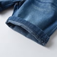 thumbnail image 5 of YUANxueke Boys Denim Shorts Elastic Waist Wide Leg Jean Shorts Casual Summer Jorts with Pockets for 0-10 Years, 5 of 8
