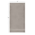 thumbnail image 5 of Ozdilek 6-Piece Bath Towel Set, 2 Bath, 2 Hand, 2 Wash, 100% Cotton Turkish Towels, 2 Bath Towels (30x60"/550 GSM), 2 Hand Towels (16x30"/575 GSM), 2 Washcloths (13x13"/600 GSM) (Light Grey), 5 of 8