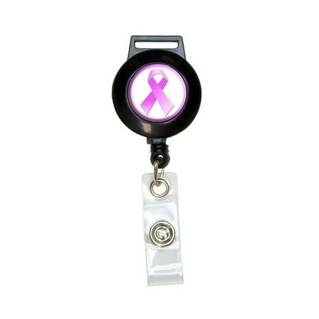 Us Army Breast Badge - Breast Cancer Pink Ribbon Retractable Badge Card ID Holder