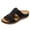 Black, variant on Womens Slippers Open Toe Arch Support No Slip Comfortable Casual Summer Beach Shoes