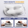 thumbnail image 2 of Alupssuc Cervical Neck Pillows, Memory Foam Pillow with Cooling Silk Case for Neck & Shoulder Pain Relief, Side & Back & Stomach Sleepers, 2 of 7