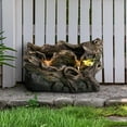 thumbnail image 3 of Outdoor Garden Water Fountain - Modern Tree Trunk Waterfalls Fountains with LED Lights & Pump for Patio Yard Porch Pool Decor, 3 of 13