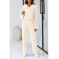 thumbnail image 4 of Conjunto Lounge PRETTYGARDEN 2 Piezas Suéteres Grandes Beige, 4 of 8