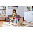 thumbnail image 6 of Montessori Freestanding Bookshelf | Easy Access Wooden Storage Rack for Kids | Wooden Shelves for Kid's Room (Seatable Small), 6 of 9