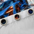 thumbnail image 4 of Castle Fairy Blue Racing Car Curtains Pack of 2 (42x84 Each),Sport Curtains Blackout, 4 of 6