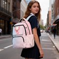 thumbnail image 4 of KUIFORTI Axolotl Strawberry Kids Backpack with Multi Pockets Lightweight School Bookbag Comfortable Backpack for Girls Elementary Middle School Back to School Gifts, 4 of 7