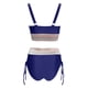 thumbnail image 4 of WILLBEST conjunto de Bikini de Cintura Alta para Mujer, Traje de Baño de Dos Piezas con Cordón y Bloques de Color, 4 of 4