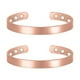 thumbnail image 2 of Soidarity 2 Pcs Bracelet Open-end Design Workmanship Bangle Electroplate Wristband Cuff Elegant Accessories Women Charm Copper Type3 NO3, 2 of 6