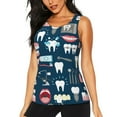 thumbnail image 1 of Balery Dental Camiseta sin mangas estampada ligera para mujer, tops de entrenamiento sin mangas, camisetas de yoga transpirables de secado rápido.-XX-Large, 1 of 7