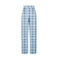 thumbnail image 5 of Tnhcen Women's 2 Piece Pajama Set Solid color Crewneck Short Sleeve Top and Plaid Print Pants Set Home Clothes S-2XL, 5 of 8