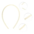 thumbnail image 2 of Ofertas Únicas 1 Pc Diadema Clásica Elegante con Acabado Mate para Mujeres y Niñas 5.51"x4.72" Beige, 2 of 4