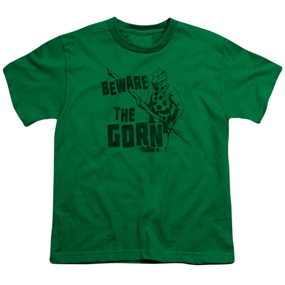 Star Trek Men's Beware The Gorn Youth T-shirt Green