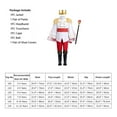 thumbnail image 6 of FYMNSI Boy Prince Charming Costume Halloween Carnival Cosplay Fancy Dress Up Medieval Royal Prince King Knight Outfit for Kids Jacket Top Cape Pants Crown Scepter Set 7-8 Years Red Cape Set, 6 of 9