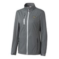 thumbnail image 2 of Women's Cutter & Buck  Steel Lehigh Valley IronPigs Clique Telemark Eco Stretch Softshell Full-Zip Jacket, 2 of 3