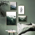 thumbnail image 4 of Póster de arte de pared con niebla, bosque y montaña de Escandinavia, impresión artística de paisaje natural, citas, pintura en lienzo, imágenes modernas, decoración del hogar, 4 of 5