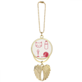thumbnail image 1 of Cat Fish Wool Ball Bottle Car Keychain Angel Wing Pendant, 1 of 4