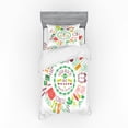 thumbnail image 2 of Ambesonne Fitness Bedding Set 4 Pcs, Veggies Exercise and Water, Queen, Multicolor, 2 of 3