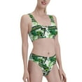 thumbnail image 2 of Vsdgher Womens High Waisted Bikini Sets Two Piece Swimsuit Football 7 Print Tummy Control Bathing Suit-XX-Large, 2 of 8