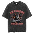 thumbnail image 4 of Men Washed Vintage Short Sleeve T Shirts Hip Hop Rottweiler Doberman Graphic T-shirt Men's Cotton Oversized Tee shirt Streetwear, 4 of 6