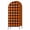 Orange, variant on Navy Blue White Plaid Wedding Arch Cover, Stretchy Spandex Arch Backdrop Stand Covers 4 FT, Farmhouse Checkered Buffalo Round Top Arched Backdrop Cover for Birthday Party Ceremony Baby Shower Event