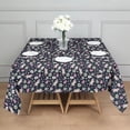 thumbnail image 3 of Dark Blue Cartoon Unicorn Pattern Square Tablecloth,Waterproof Square Table Cover,Wipeable Spillproof Washable Table Cover for Home Kitchen Party Decor 42"X42"(107x107cm), 3 of 6