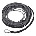 thumbnail image 4 of DYNWAVECA Synthetic Winch Rope Tow Rope 15M Heavy Duty Tow Strap 7700lbs Towing Rope Trailer Rope for Boat Car SUV UTV Accessories Gray, 4 of 10